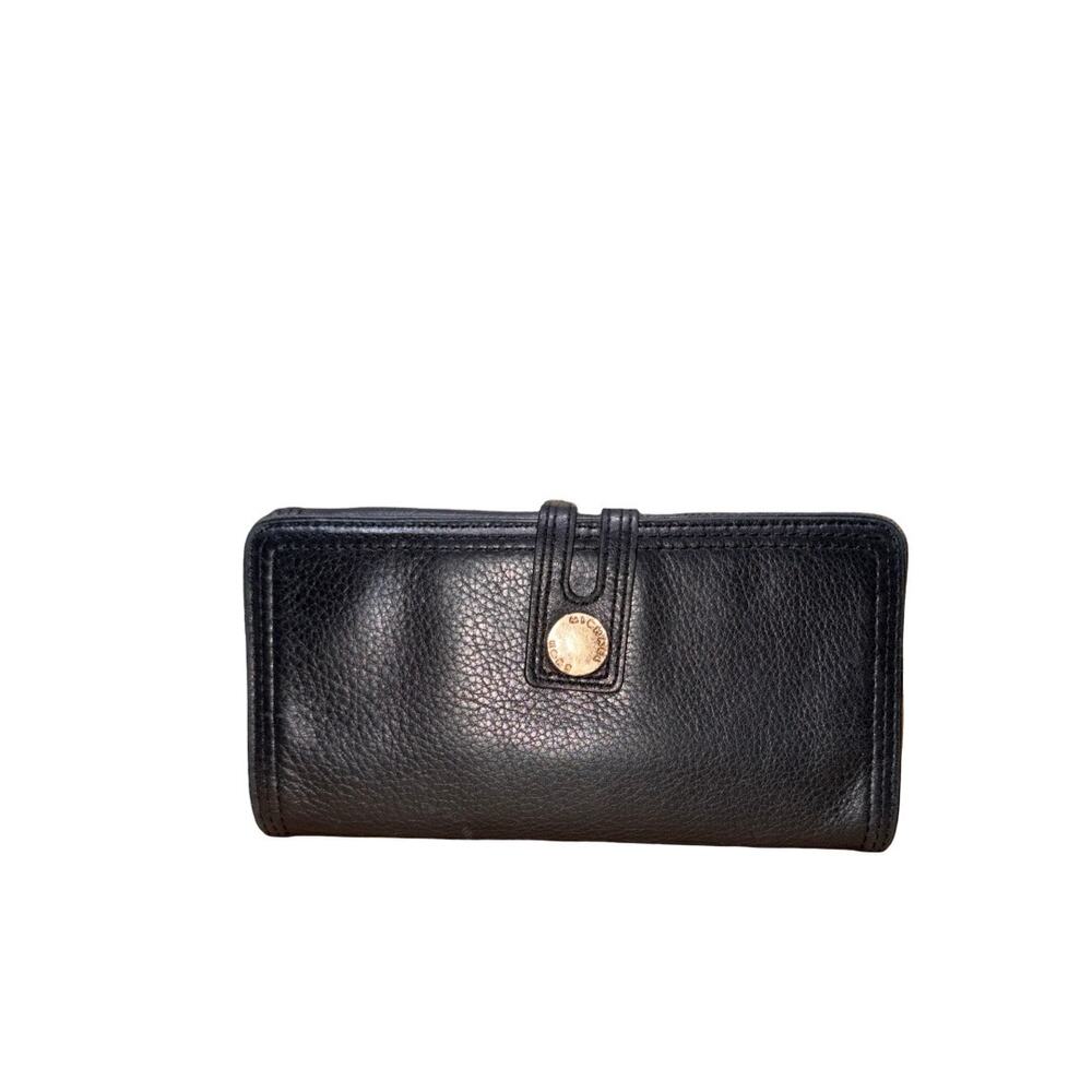 Michael Kors Black Grainy Leather BiFold Envelope Wallet